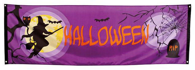 Stoff-Banner Halloween