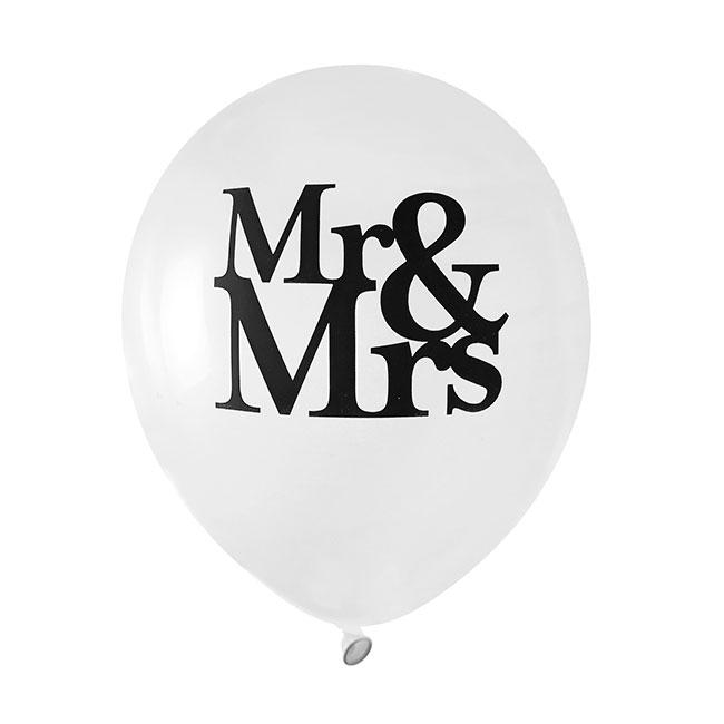 Luftballons Mr & Mrs