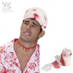 Blutverschmierte Bandage