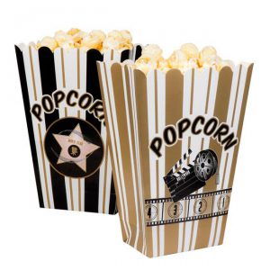Popcorn-Tüten "Hollywood" 4er Pack