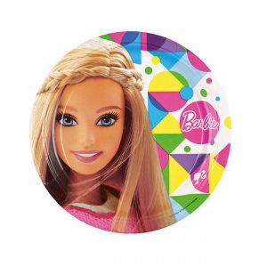 Pappteller "Bunte Barbie Welt" 8er Pack