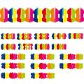 Bunte Papier-Girlande Zahlen 6 m