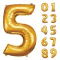 XL Folienballon-Zahl Gold
