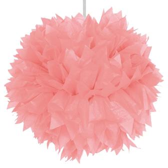 Deckendeko "Pom-Pom aus Wabenpapier" 30 cm-rosa