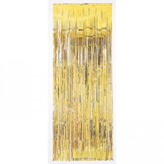 Metallic-Türvorhang Lametta Glamour 241 cm-gold