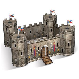 3D-Tischdeko "Ritterburg" 46 cm