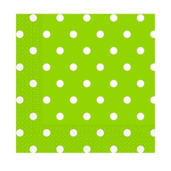 Servietten "Happy Day" 20er Pack-grün