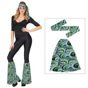 Accessoire-Set Groovy 70s 3-tlg.-blau-grün