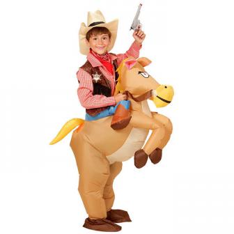 Aufblasbares Kostüm "Pferd" für Kinder 2-tlg.