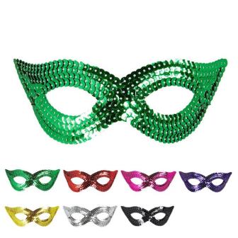 Augenmaske mit Pailletten "Glamour"