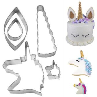 Ausstecher-Set "Einhorn" 5-tlg.