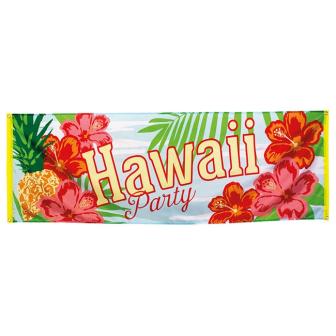 Banner "Sommerlicher Hibiskus" 220 x 74 cm