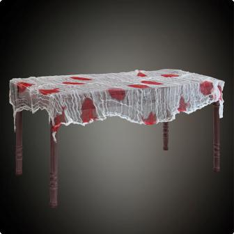 Blutige Tischdecke 180 x 80 cm