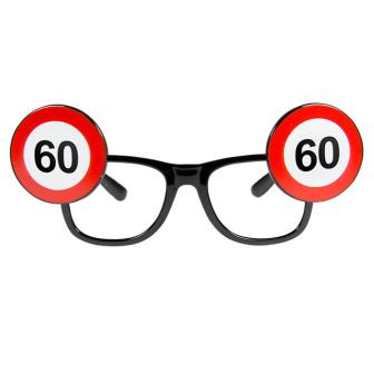 Brille "Verkehrsschild" 60. Geburtstag