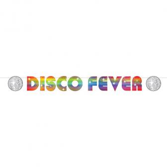 Buchstaben-Girlande "Disco-Fever" 3,66 m