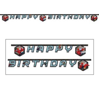 Buchstaben-Girlande "Spiderman - Web Warriors" 1,8 m