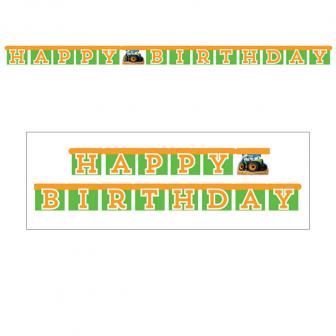 Buchstaben-Girlande "Traktor Time" Happy Birthday 1,7 m