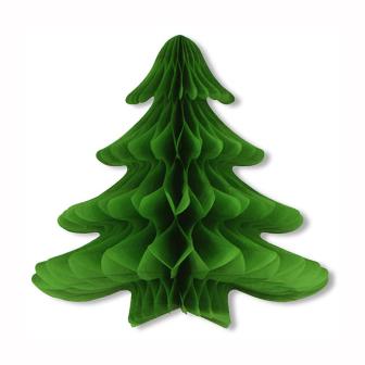 Deckenhänger aus Wabenpapier "Tannenbaum" 60 cm