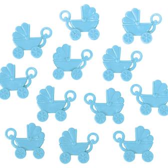 Deko Kinderwagen 12er Pack-blau