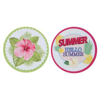 Deko-Klammern "Tropical Summer" 6er Pack
