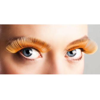 Einfarbige künstliche Wimpern-orange
