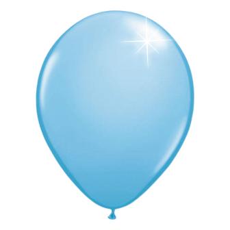 Einfarbige metallic Luftballons-10er Pack-hellblau
