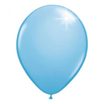 Einfarbige metallic Luftballons-100er Pack-hellblau