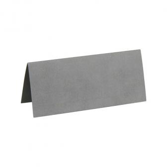 Einfarbige Tischkarten 10er Pack-grau