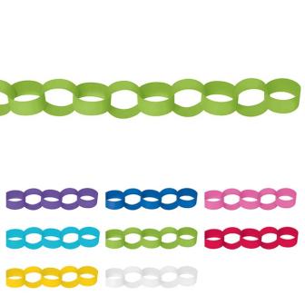 Einfarbige Ketten-Girlande 3,9 m