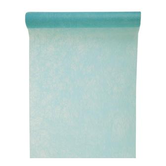 Einfarbiger Deko-Vlies Tischläufer 5 m-mint-grün