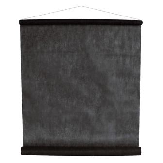 Einfarbiges Deko-Vlies 12 m-schwarz