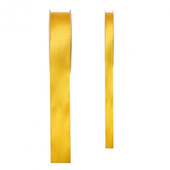 Einfarbiges Satin Deko-Band-gold-15 mm