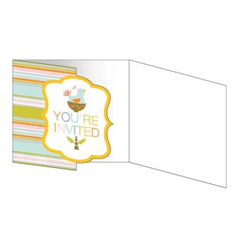 Einladungskarten "Babys wilde Dschungel Party" mit Umschlägen 8er Pack