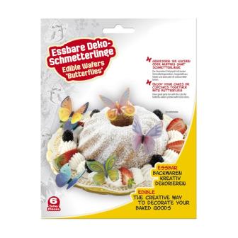 Essbare Kuchendeko "Schmetterlinge" 6-tlg.