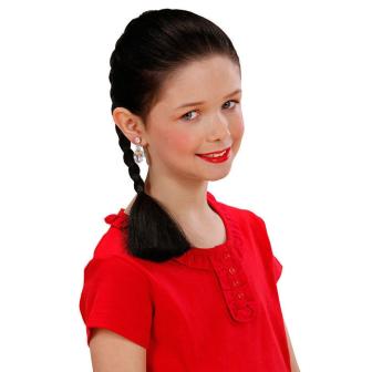 Flechtzopf Haar-Extension 40 cm-schwarz