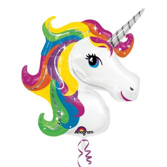 Folien-Ballon "Wunderschönes Einhorn" 83 x 73 cm