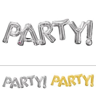 Folienballon Schriftzug "Party" 83 cm