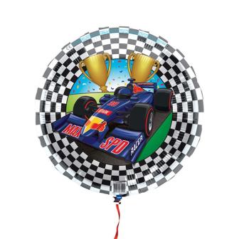 Folienballon "Schnelle Rennwagen" 45 cm