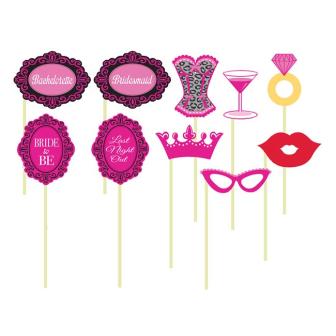 Foto-Accessoires "Brautparty" 10-tlg.