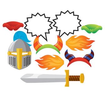 Foto-Accessoires "Buntes Mittelalter" 10-tlg.