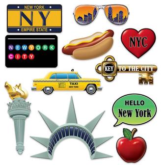 Foto-Accessoires New York 11-tlg.