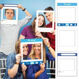 Foto-Spaß-Rahmen "Selfie Star" 3-tlg.