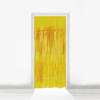 Fransen-Türvorhang aus Folie 2 m-gold