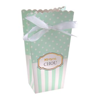 Geschenk-Boxen "Edle Babyparty" 6er Pack-mint-grün