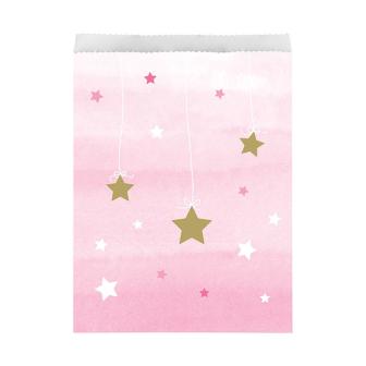 Geschenktütchen aus Papier "Little Star" 10er Pack-rosa