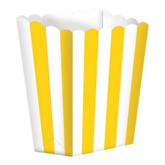 Gestreifte Snack-Boxen 5er Pack-gelb