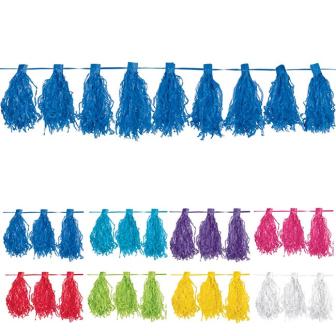 Girlande mit Puscheln 3 m