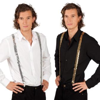 Glamouröse Pailletten-Hosenträger