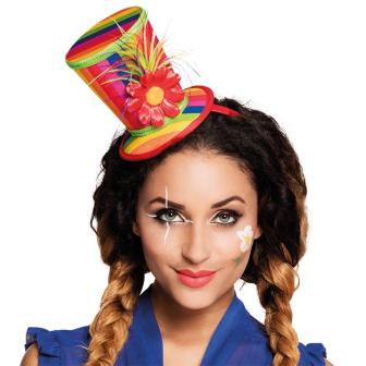 Haarreif "Bunter Clowns Zylinder" 