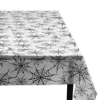 Halbtransparente Tischdecke "Spinnennetz" 135 x 275 cm